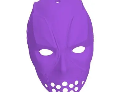 Deadpool Mask by SkazStudio with lenses 3D print model