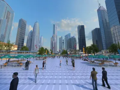 Business Plaza 3D model