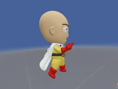 3D Model of One Punch Man Anime Character 3D model