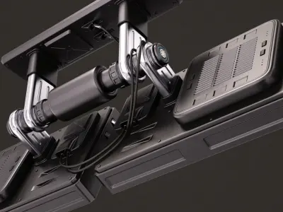 Sci Fi Monitors 3D model