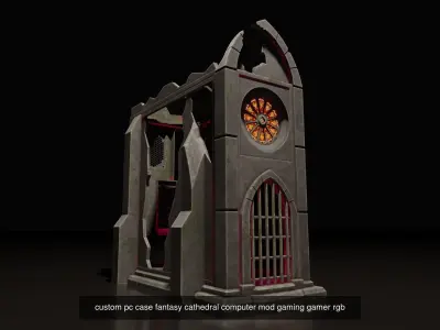 pc case rgb collection computer mod pack lowpoly