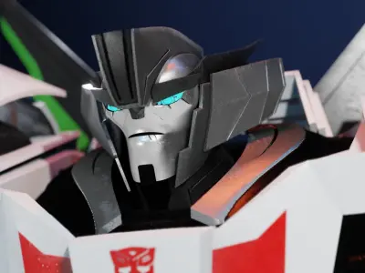 Wheeljack Transformers Prime Character Rig Low-poly 3D model