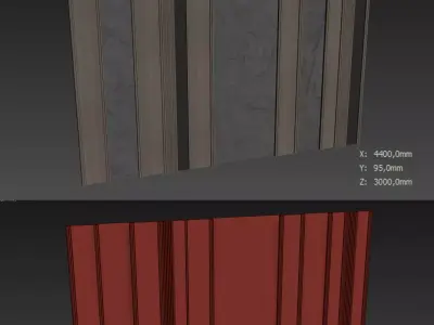 Decorative V112 Wall Panels 3D model