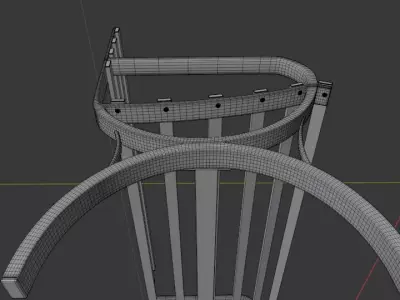 bench 3D model 7