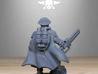 GrimGuard Frostwatch Officer 3D print model