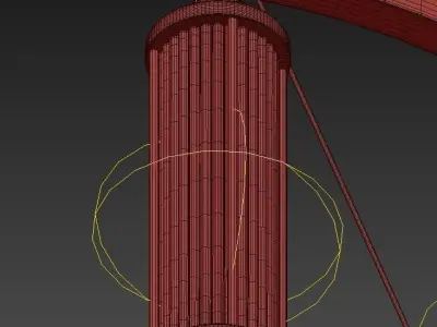 Aged Brass 12 Light Pendant 3D model