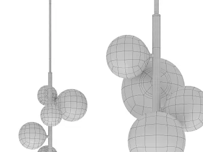 Glasgow Five Light Pendant By Dainolite 3D model