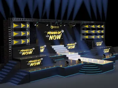 Large scale 3d event model 3D model