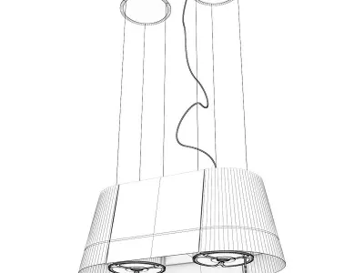 Hanging Kitchen Hood 1 3D model