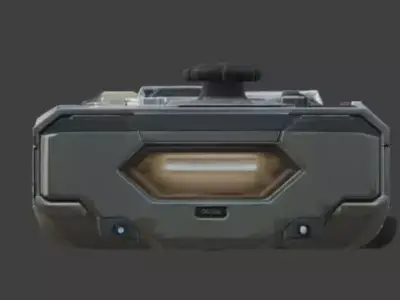 Futuristic Sci-Fi Console Controller 3D Model Low-poly 3D model