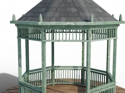 gazebo 3D model 7