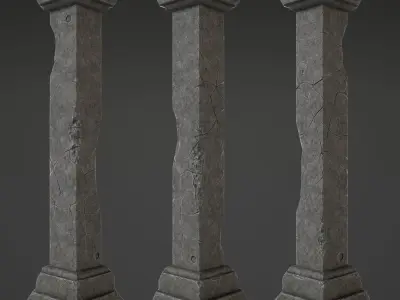 Column - 2nd Low-poly 3D model
