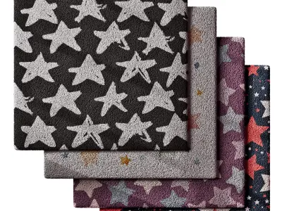 Kids Carpet Set 34 3D model