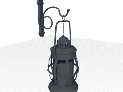 Gala Light Tall Iron Wall Sconce 3D model