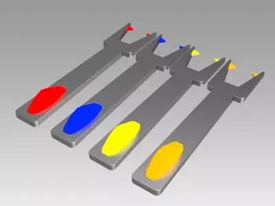 Star Trek Original Series Scotty Calibration Spanner tool prop 3D model