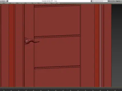 Gold Wenge Belldinni Modern Interior Door 3d model Low-poly 3D model