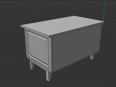 bedside table ussr Free 3D model