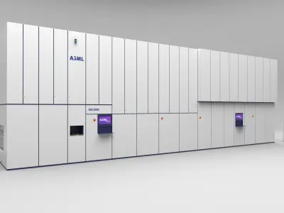 ASML EXE 5000 EUV Lithography machine Low-poly 3D model