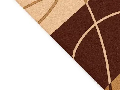 Brown-Orange Rug 3D model