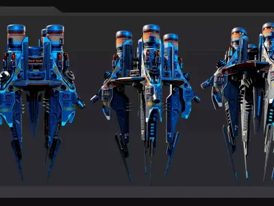 SF Terraformer - EX4 Low-poly 3D model