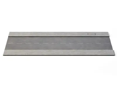 Street 24m x 14m Low-poly 3D model