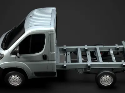 Peugeot Boxer Manager Chassis Truck Single Cab 3000WB 2020 3D model
