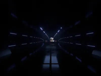 Star Wars Hangar Spaceship  Low-poly 3D model