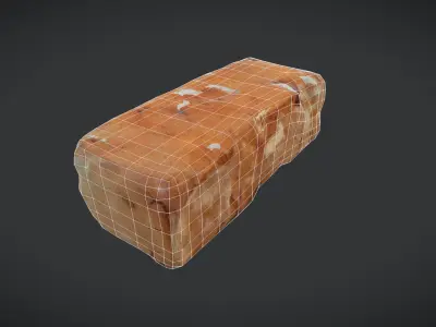 Brick 3 Low-poly 3D model