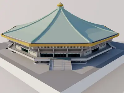 Nippon Budokan - Tokyo Japan 3D model