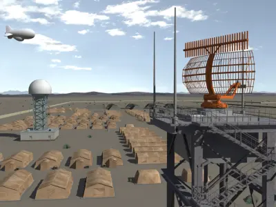  Massive Airbase with UAVs 