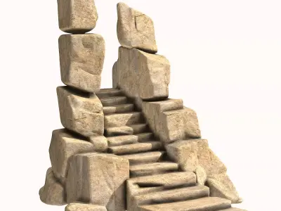 Rock Stair 2 3D print model