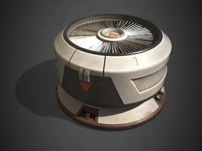SciFi Roof Unit 3D model
