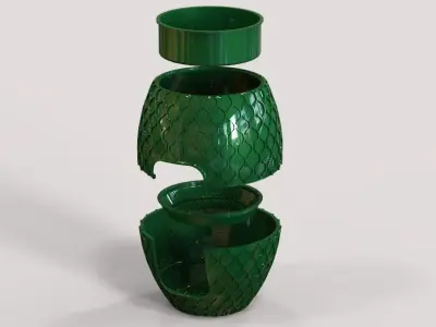 Vase With Hidden Cat Litter Box 3D print model