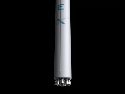 Falcon 9  Non Reusable 3D model