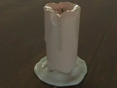Stylized Candle Low-poly 3D model