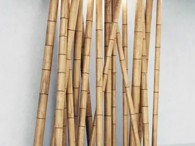 Bamboo decor n14 3D model
