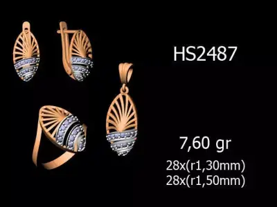 Women Rings Earrings Pendants STL OBJ FBX Details 3D print model shop