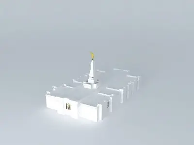 LDS.Templos Mormon, Villahermosa, Tabasco,Mexico, 85th operat... Free 3D model
