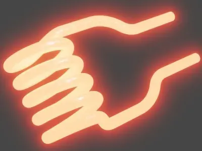 Glowing Filament 3D model