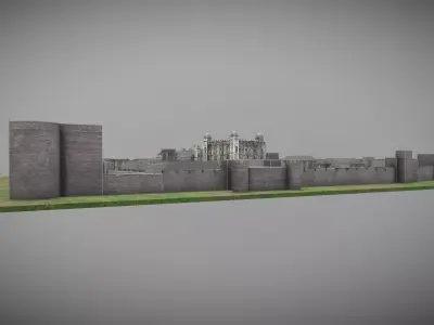 Tower of London Low-poly 3D model