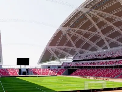 National Stadium Singapore 3D model