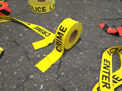 Crime Scenes - Police Line Low-poly 3D model