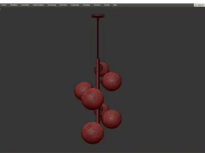 MOONGLOW VERTICAL CHANDELIER Low-poly 3D model