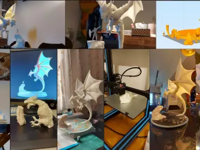 Fearless for 3D print with STL  OBJ Parts and FBX   3D print model