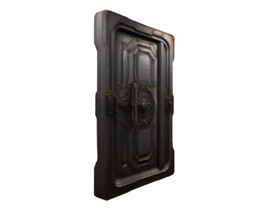 3d Model Office Building Security Access Metal Door 3D model
