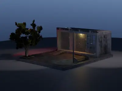 Gate 602 Free low-poly 3D model