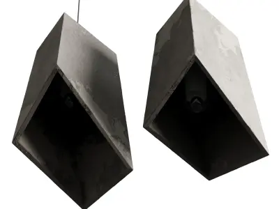 Concrete Odense Archi Pendant Light Low-poly 3D model
