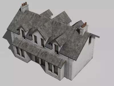 Scottish Countryside House 3D model 3D model