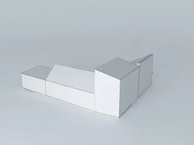 Buildings on the Street Podwale Free 3D model