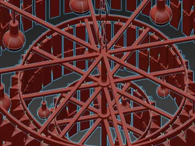  Odeon Chandelier 3D model